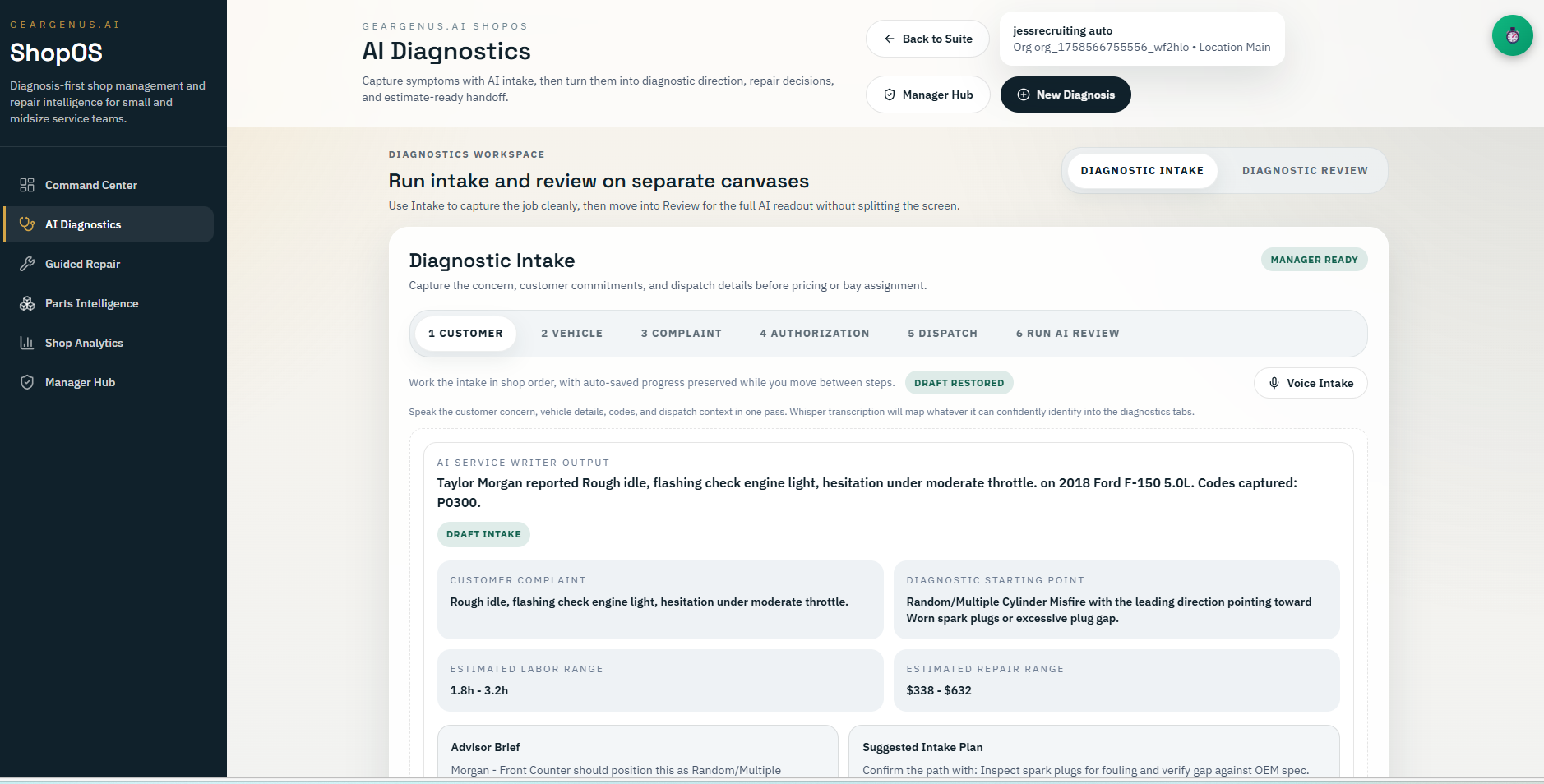 ShopOS Team Analytics and Billing